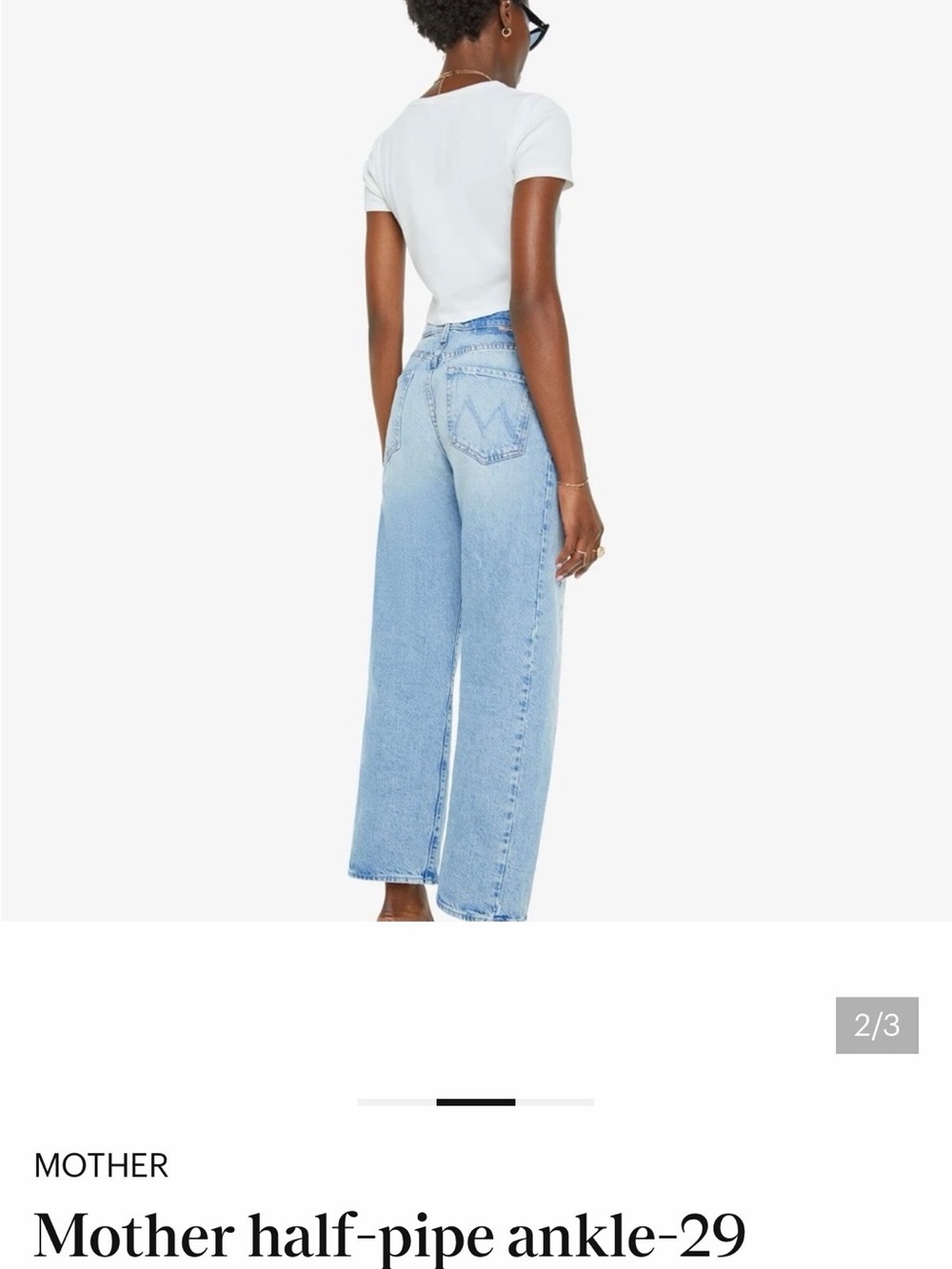 MOTHER Half Pipe Ankle- size 29